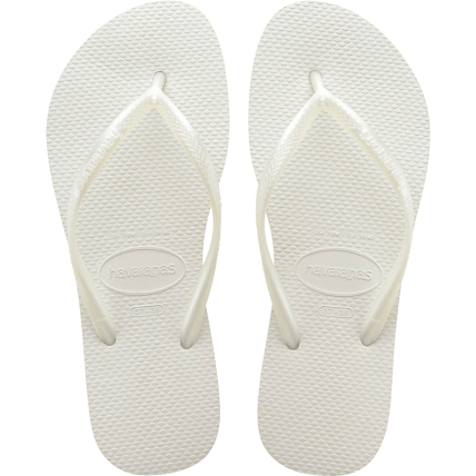 Chinelo Havaianas Slim - 37/38 - Branco (0001) - Atacado