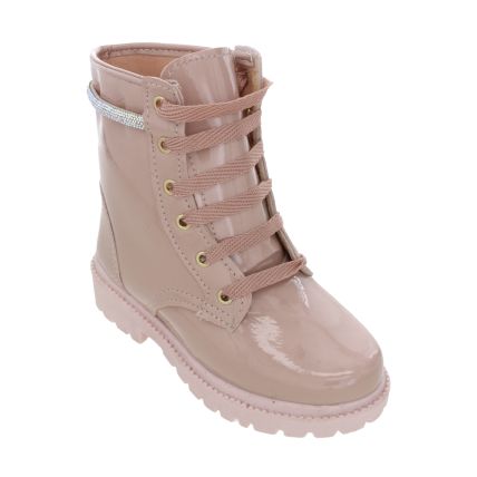 Bota Infantil Gracinha 87 - Nude Verniz - Atacado