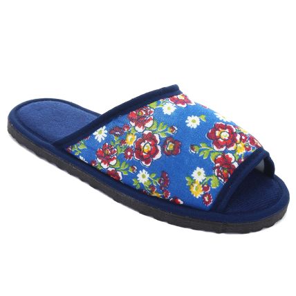 Chinelo Feminino Ktwo Pano. - Azul Marinho/florido Colorido - Atacado