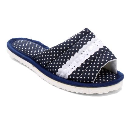 Chinelo Raquel Fita - Azul Marinho/poa - Atacado