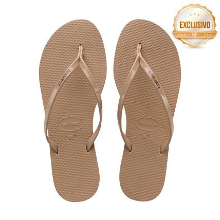 Chinelo Havaianas You Metallic - Rose Gold - Atacado