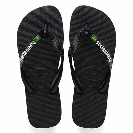 Chinelo Havaianas Brasil Logo - 4110850 - Preto\preto - Atacado