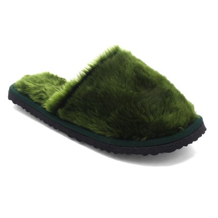 Chinelo Feminino Canadia Pelúcia  - Verde - Atacado