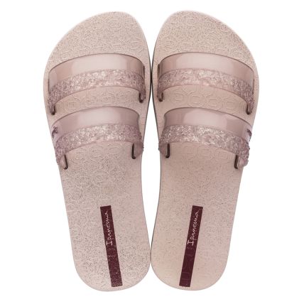 Chinelo Feminino Ipanema Glitz Slide 26812 - Rosa/rosa Glitter - Atacado