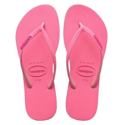 Chinelo Havaianas Slim Glitter Neon - Rosa Macaron - Atacado