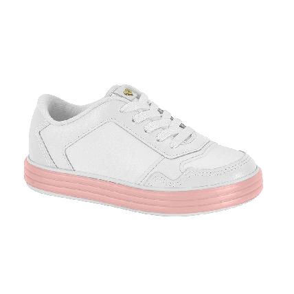 Tênis Infantil Molekinha 2520.1523.23906 - Branco/branco Rosa/branco Azul - Atacado