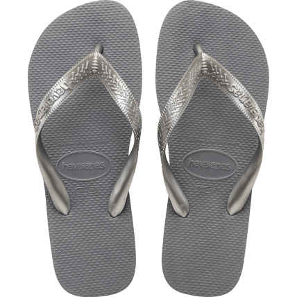 Chinelo Havaianas Top  - 35-36 - Cinza Aço - Atacado