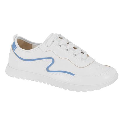 Tênis Feminino Moleca 5736.109.24257 - Branco/jeans - Atacado
