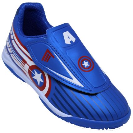 Chuteira Infantil Dray Marvel Capitão América 4055.15.14.102 - Azul - Atacado