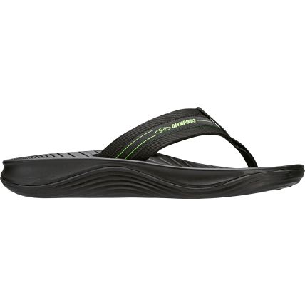 Chinelo Masculino Olympikus Creta/153 - Preto/green - Atacado