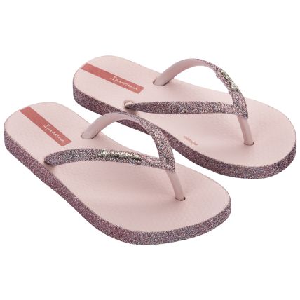 Chinelo Infantil Ipanema Maxi Glow 27013 - Rosa/rosa Glitter (Am971) - Atacado