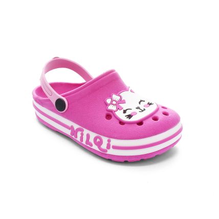 Babuche Infantil Nilqi - 070.4.0 - Pink/gata De Laço - Atacado