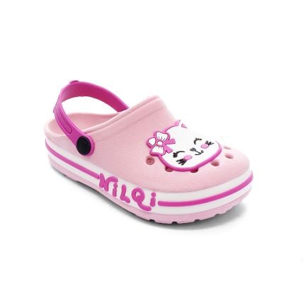 Babuche Infantil Nilqi - 070.4.0 - Rosa/gata De Laço - Atacado