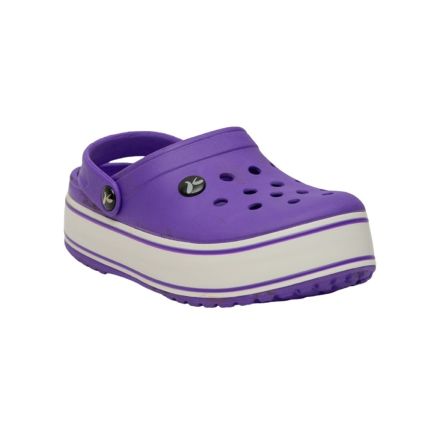 Babuche Feminino Kemo Iate Up - (Colmeia) - Roxo/branco - Atacado