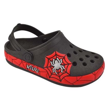 Babuche Infantil Nilqi 060.6.4 - Preto/aranha - Atacado