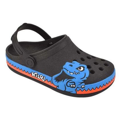 Babuche Infantil Nilqi 060.8.4 - Preto/dino - Atacado