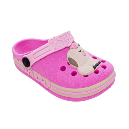 Babuche Infantil Nilqi 070.16.0 - Pink/capivara - Atacado