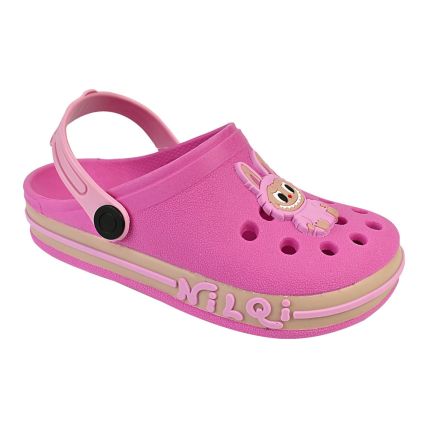 Babuche Infantil Nilqi 070.18.0 - Pink/labu - Atacado