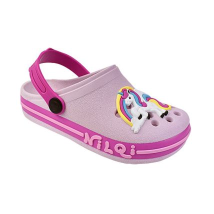 Babuche Infantil Nilqi  070.11.6 - 25/32 - Lilas/unicornio - Atacado