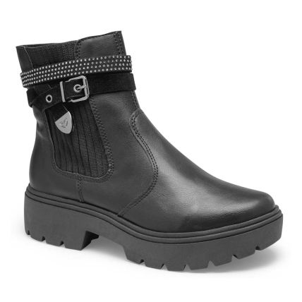 Bota Feminina Mississipi Mi612-0001 - Preto - Atacado