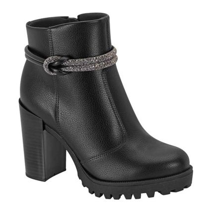 Bota Feminina Moleca 5325.124.27416 - Preto/black Diamond (95540) - Atacado