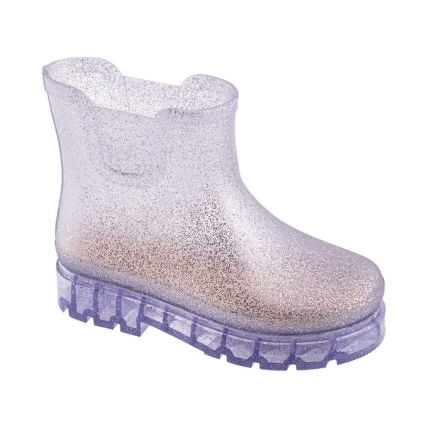 Bota Infantil Frad 2138 - Led  - Max Glitter Prata/cristal  - Atacado