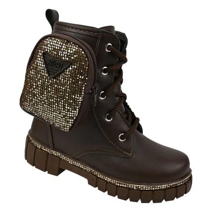 Bota Infantil Nilqi 1510.6.01 - Café - Atacado