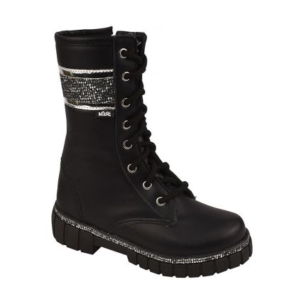 Bota Infantil Nilqi 1560.4.01 - Glitter/preto - Atacado