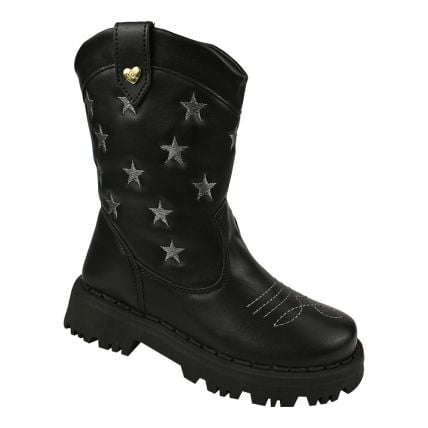 Bota Infantil Nilqi 1650.10.01 - Preto - Atacado