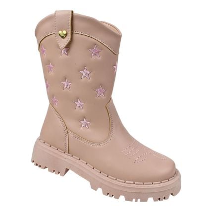 Bota Infantil Nilqi 1650.10.03 - Rosê - Atacado