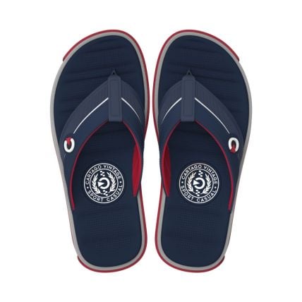 Chinelo Cartago Maranello 12484 - (02105) - Cinza/azul/vermelho (Bi212) - Atacado