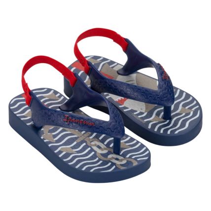 Chinelo Baby Ipanema 25431 - Azul Escuro/vermelho (Bj345) - Atacado
