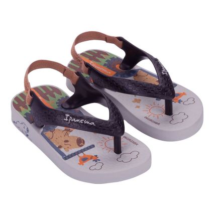 Chinelo Baby Ipanema 25431 - Cinza/preto/bege (Bq754) - Atacado