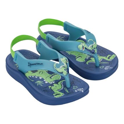 Chinelo Baby Ipanema Anatômica Cute 27438 - Azul Médio/azul/verde (Br988) - Atacado