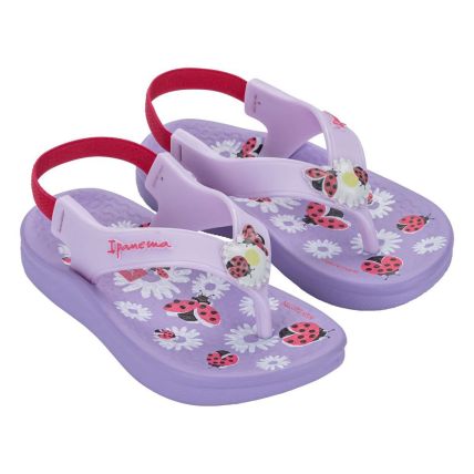 Chinelo Baby Ipanema Anatômica Cute 27438 - Lilás/lilás/rosa (Br985) - Atacado