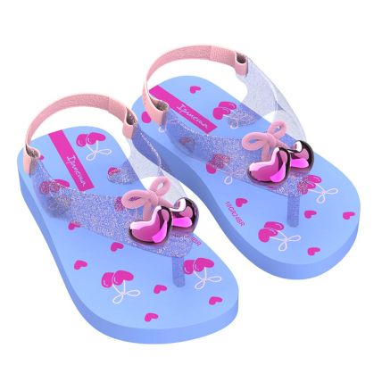 Chinelo Baby Ipanema Belle 27248 - Azul/glitter/rosa (Bw869) - Atacado