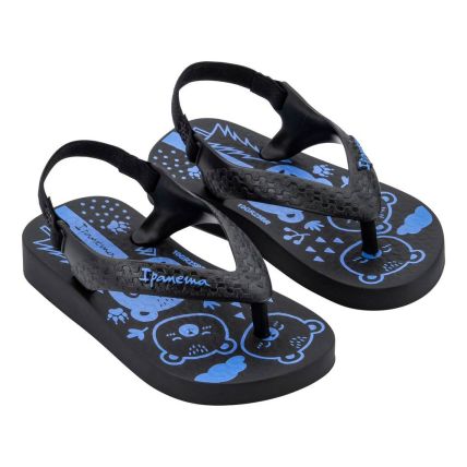 Chinelo Baby Ipanema Classic 27011 - Preto/preto/azul (Bu090) - Atacado