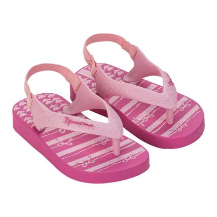 Chinelo Baby Ipanema Classic 27011 - Rosa Médio/rosa Claro (Bk558) - Atacado