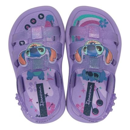 Chinelo Baby Ipanema Disney 27373 - Lilás/lilás Glitter (Bm961) - Atacado