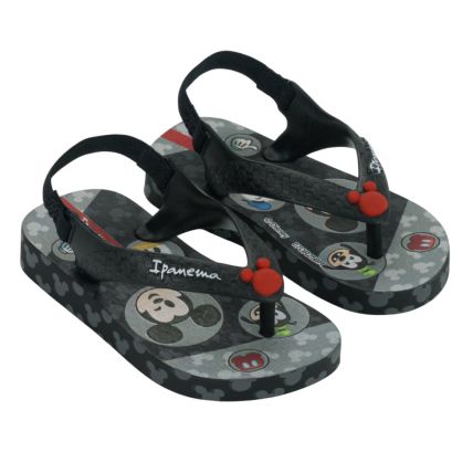 Chinelo Baby Ipanema Disney Joy 27323 - Preto/preto (Br267) - Atacado
