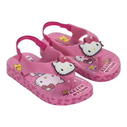 Chinelo Baby Ipanema Hello Kitty And Friends 27397 - Rosa/branco (Bo829) - Atacado