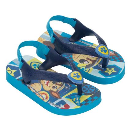 Chinelo Baby Ipanema Patrulha Canina Friends 27296 - Azul/azul/amarelo (Br146) - Atacado
