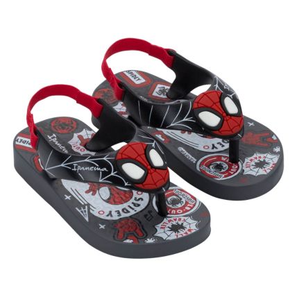 Chinelo Baby Ipanema Spidey 27513 - Grafite/preto/vermelho (Bw996) - Atacado