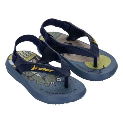 Chinelo Baby Rider R1 III 12295 - Azul/azul/amarelo (Bp343) - Atacado