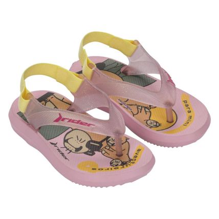 Chinelo Baby Rider R1 III Dedo 12295 - Rosa/rosa Glitter (Bp346) - Atacado