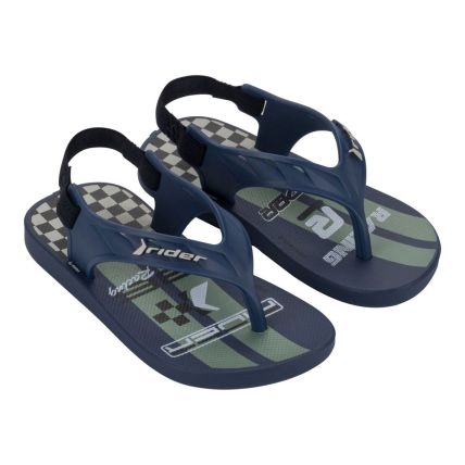 Chinelo Baby Rider Street Fun 11810 - Azul/azul/verde (Bq666) - Atacado