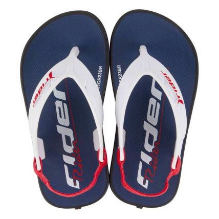 Chinelo Baby Rider Street Fun Baby 11810 - Preto/branco/vermelho (Ar255) - Atacado