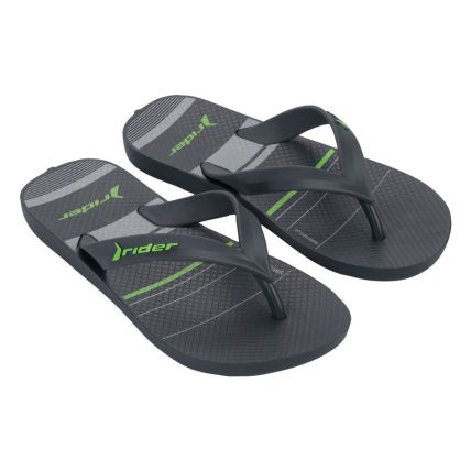 Chinelo Dedo Infantil Rider Feel Urban 12342 - Cinza/basalto/verde (Bs811) - Atacado