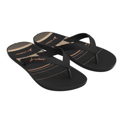 Chinelo Dedo Infantil Rider Feel Urban 12342 - Preto/preto/bege (Bs812) - Atacado