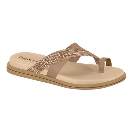Chinelo Feminino Beira Rio 8513.125.30966 - Nude/ouro Rosado Ouro Rosado Tan (106846 - Atacado